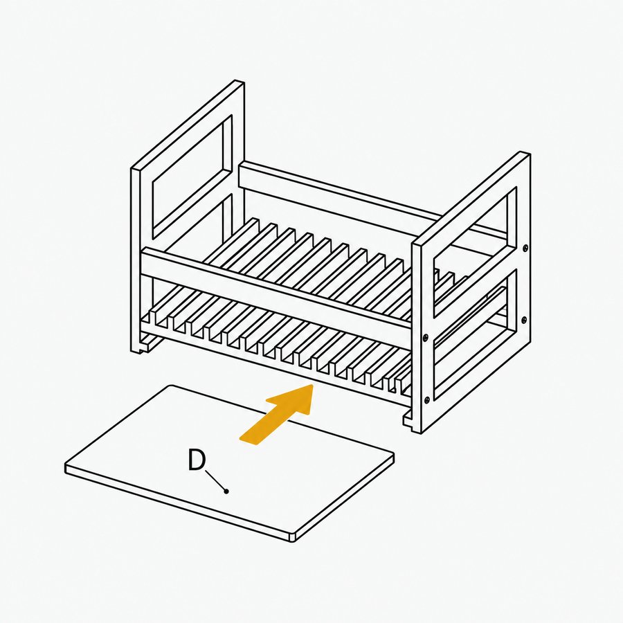 Insert the Drain Tray